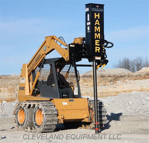 skid steer post driver hammer|danuser hammer driver.